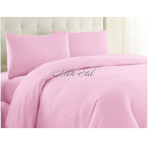 Едноцветно спално бельо в розово